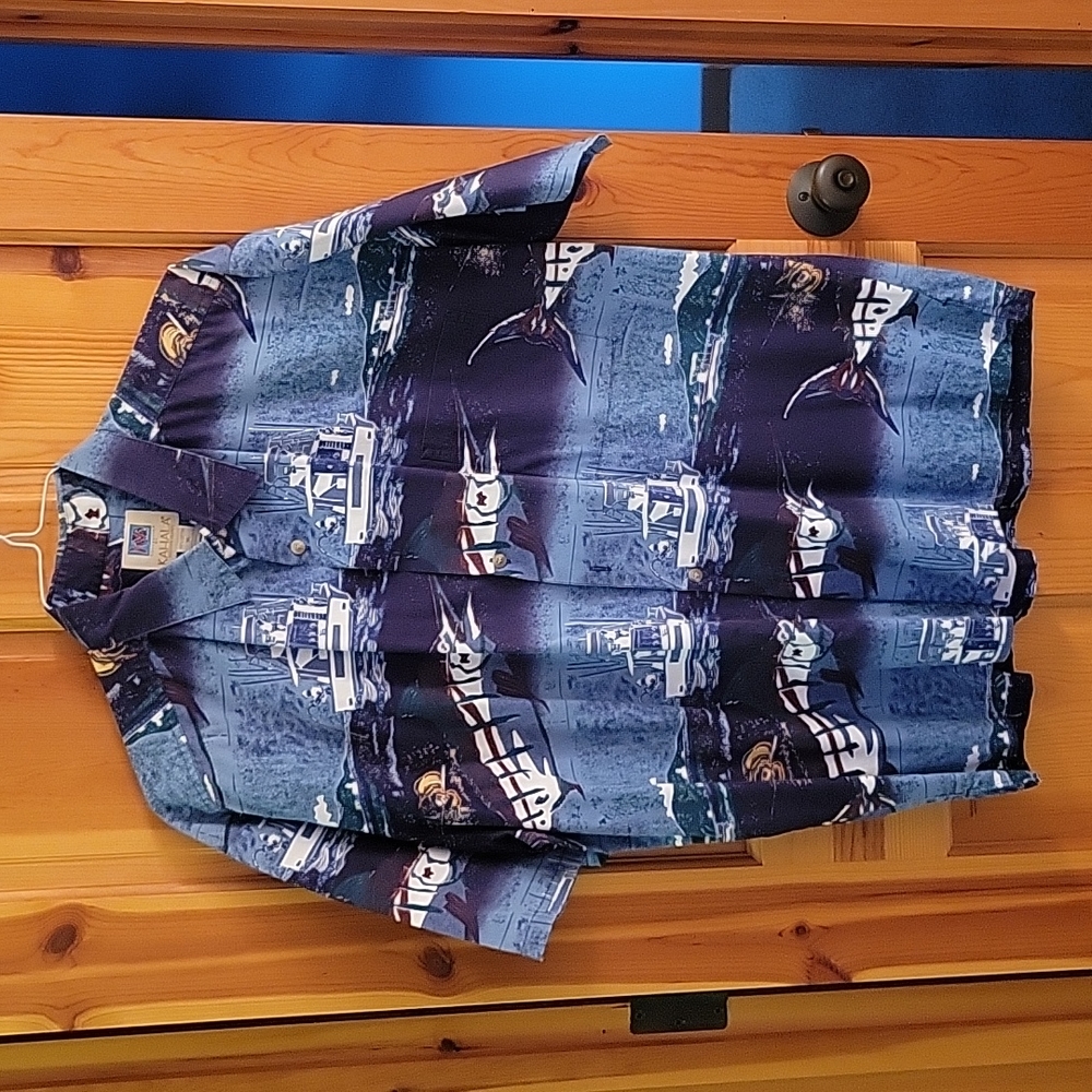 Fishing Boat print Kahala shirt